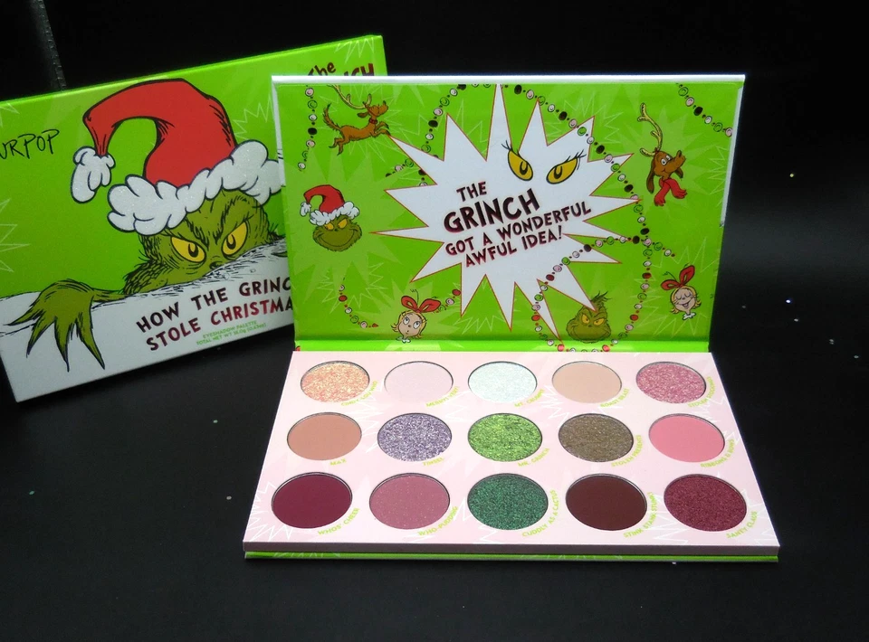 Colourpop How the Grinch Stole Christmas! Paleta de sombras 15 pan 18,0 g nova na caixa - Imagem 3 de 4