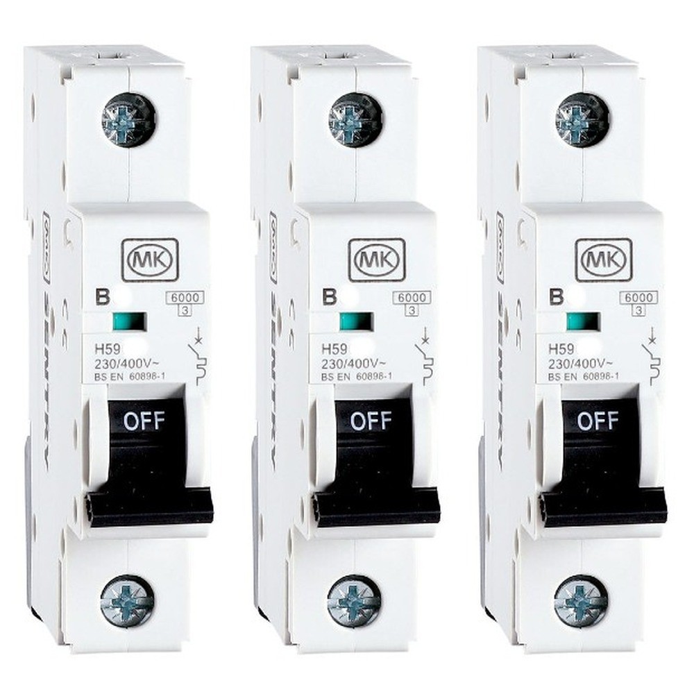 2 x MK Circpro H5916S Sentry Miniature Circuit Breakers SP Type B 6kA - 16A - Image 5
