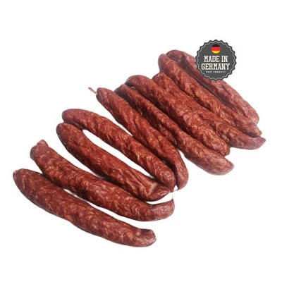 SCHWARZWALDMETZGEREI SCHAUFLER Salsicce contadine 5 paia salsiccia cruda della Foresta Nera salsiccia affumicata escursionismo provviste, salate