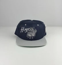 NEW/Old Stock VTG 90s Georgetown Hoyas Hat Men Blue Gray NCAA Snapback Cap NWT
