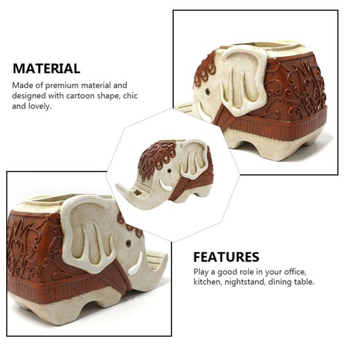 Elephant Mobile Phone Holder Pen Pot Stand Cellphone Desk Creative - 第 3/12 張圖片