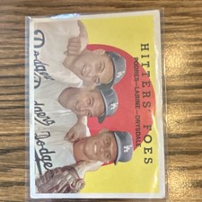 Topps - 1959 Hitters' Foes #262 Podres Labine Drysdale Dodgers Baseball Card