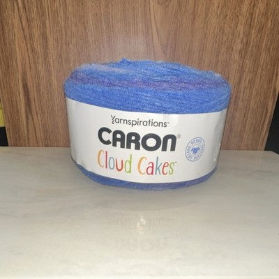 Caron Cloud Cakes Yarnspiration Yarn Royal Treatment Blue Purple Cake Shape
