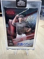 2026 Topps Chrome Black Encased Red Nolan McLean RC Auto /5 NY Mets!
