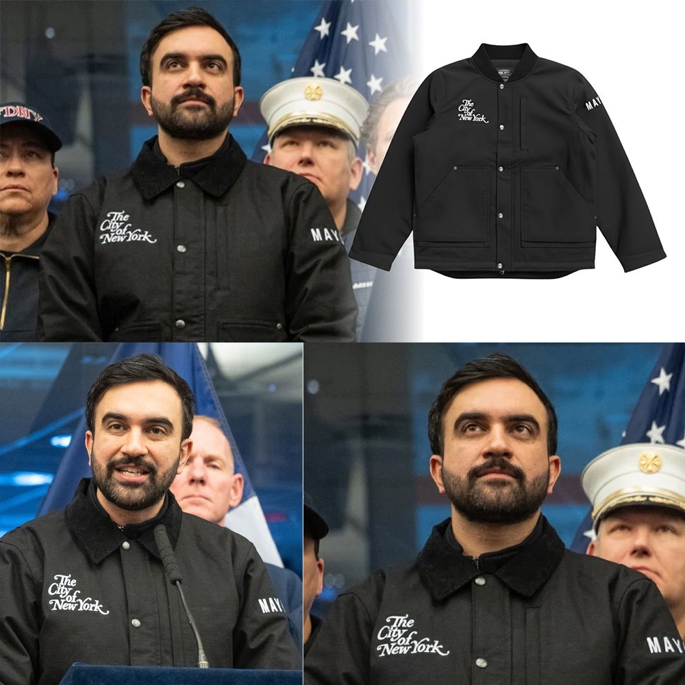 Mayor Zohran Mamdani The City Of NY Unisex Black Cotton Twill Fans