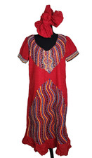 African Ankara Dashiki Women Evening Wedding Party Maxi Dress Dubai Abaya Kaftan