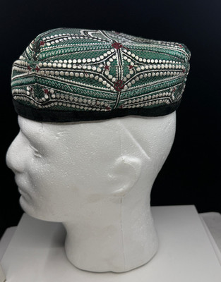 Traditional Green Embroidered cap/hat *Check Description