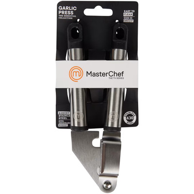MasterChef Knoblauchpresse aus Edelstahl spülmaschinenfest