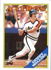 1988 Topps Denny Walling #719 Houston Astros MLB Baseball Card Base Set Vintage