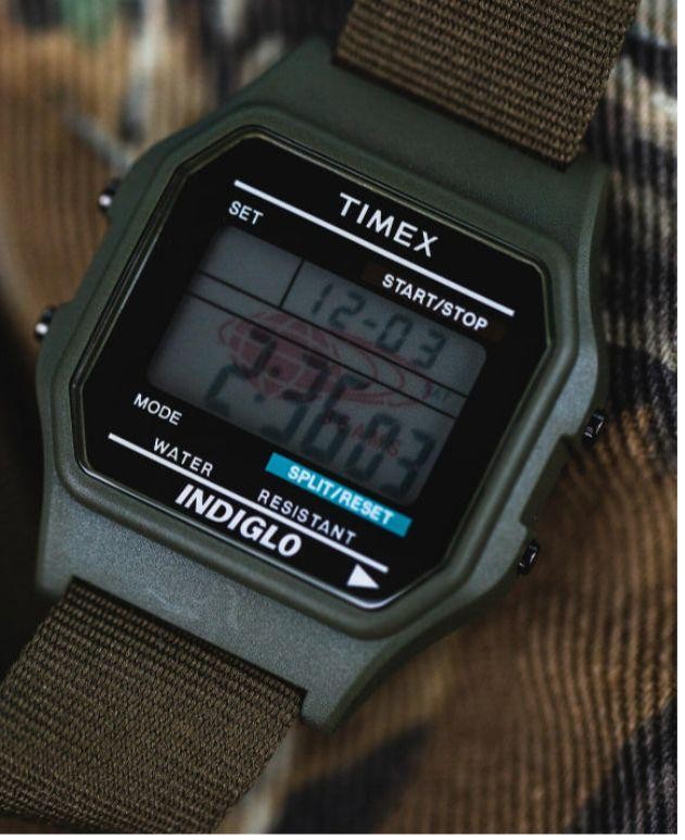 つ*を様 TIMEX × BEAMS / 別注 MILITARY DIGITAL Timex Beams Military Digital Watch Used, Classic Digital