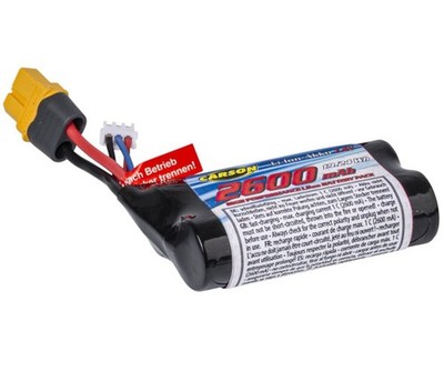 Carson 500608309 Ersatzakku 7,4V/2600mAh LiIon Akku XS-Line XHP/XT60
