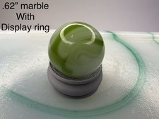 Green Glass Marble With Display lot 8384 See Photos Description