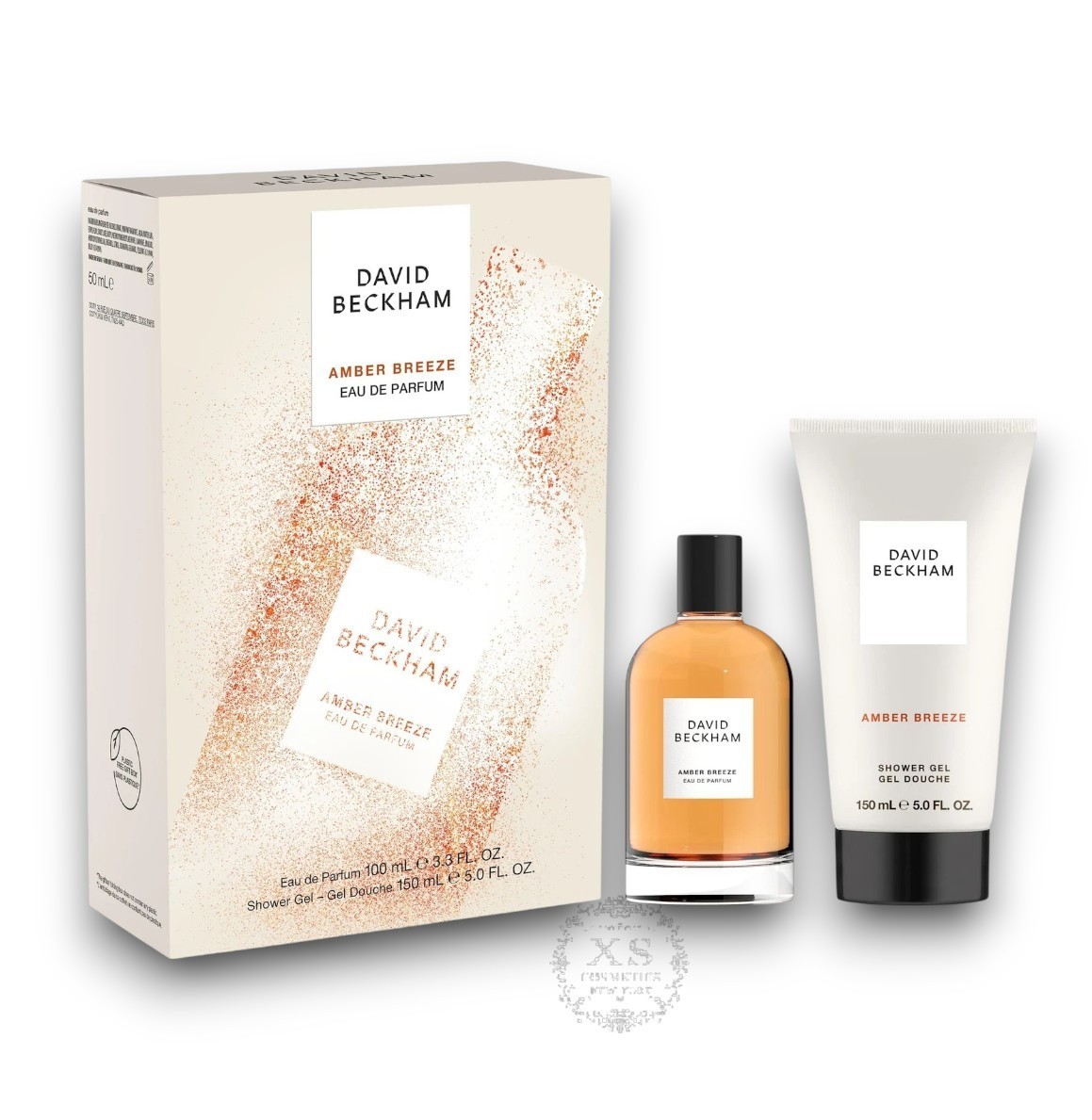 David Beckham Amber Breeze 2 pc set Eau de Parfum 3.3 Oz + Shower