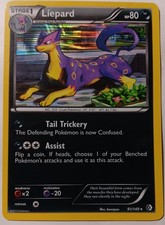 Pokemon - Liepard 91/149 - BW Boundaries Crossed - Laser HOLO RARE - 2012 - LP
