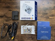 Sony Cybershot DSC-W55 Digitalkamera, 7.2 MP, Silber Mit OVP