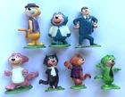 Marx Hand Painted TV Tinykins Top Cat Hanna Barbera Full 7 Figure Set 1961 Vtg
