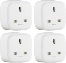 Amazon Basics Matter Smart Plug 2.4GHz WiFi Alexa Google Home Pack of 4..