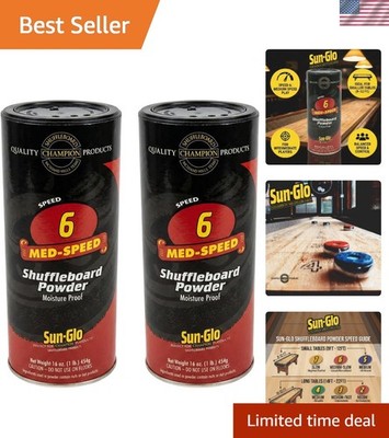 Beginner-Friendly Shuffleboard Powder - 16 oz Shaker 2-Pack for Compact Tables