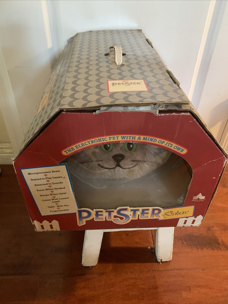 Vintage 1985 Axlon PetSter Interactive Robot Cat New | eBay