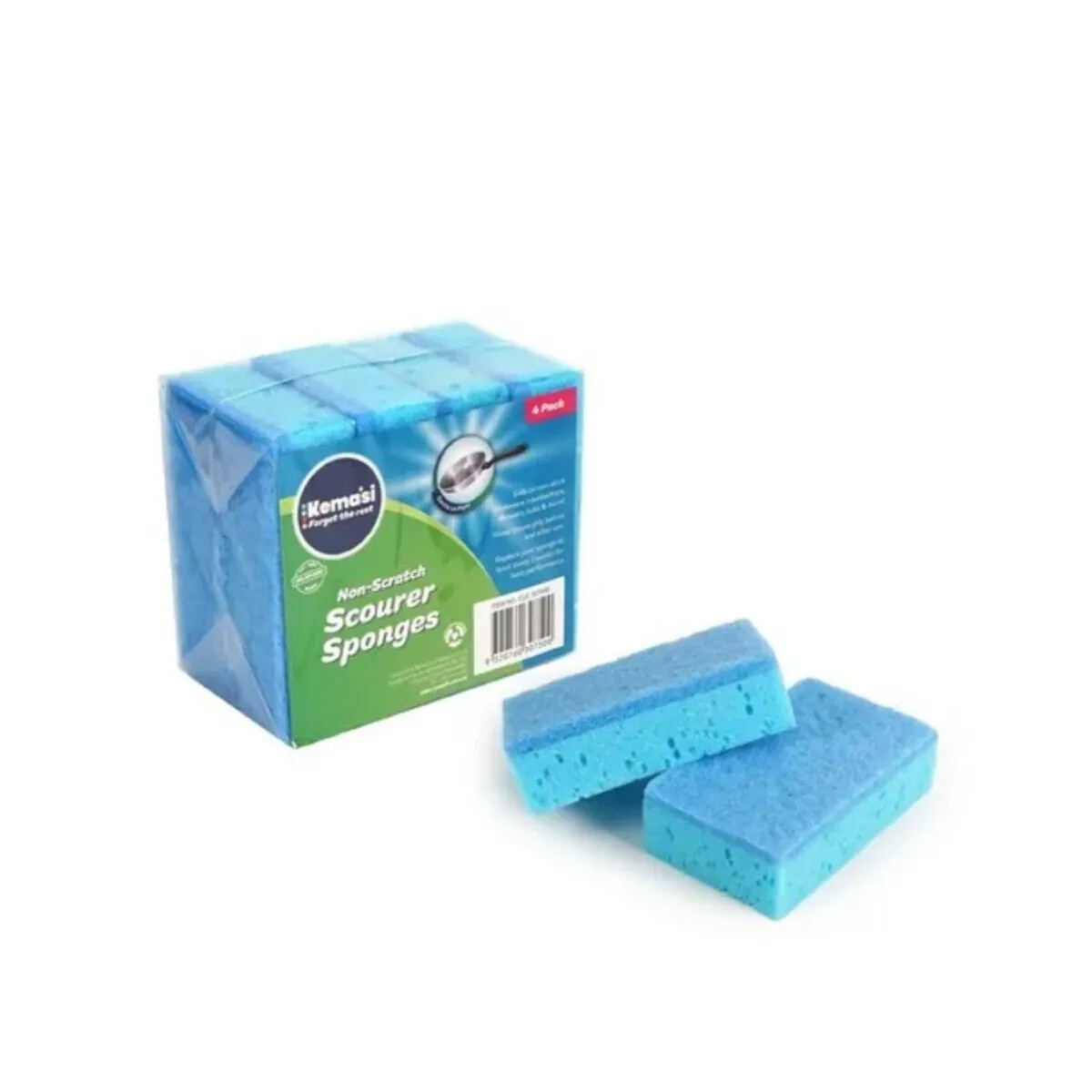 8 Pcs Blue Non Scratch Scourer Sponge Premium Grade Scourers Kitchen Cleaner — image 2