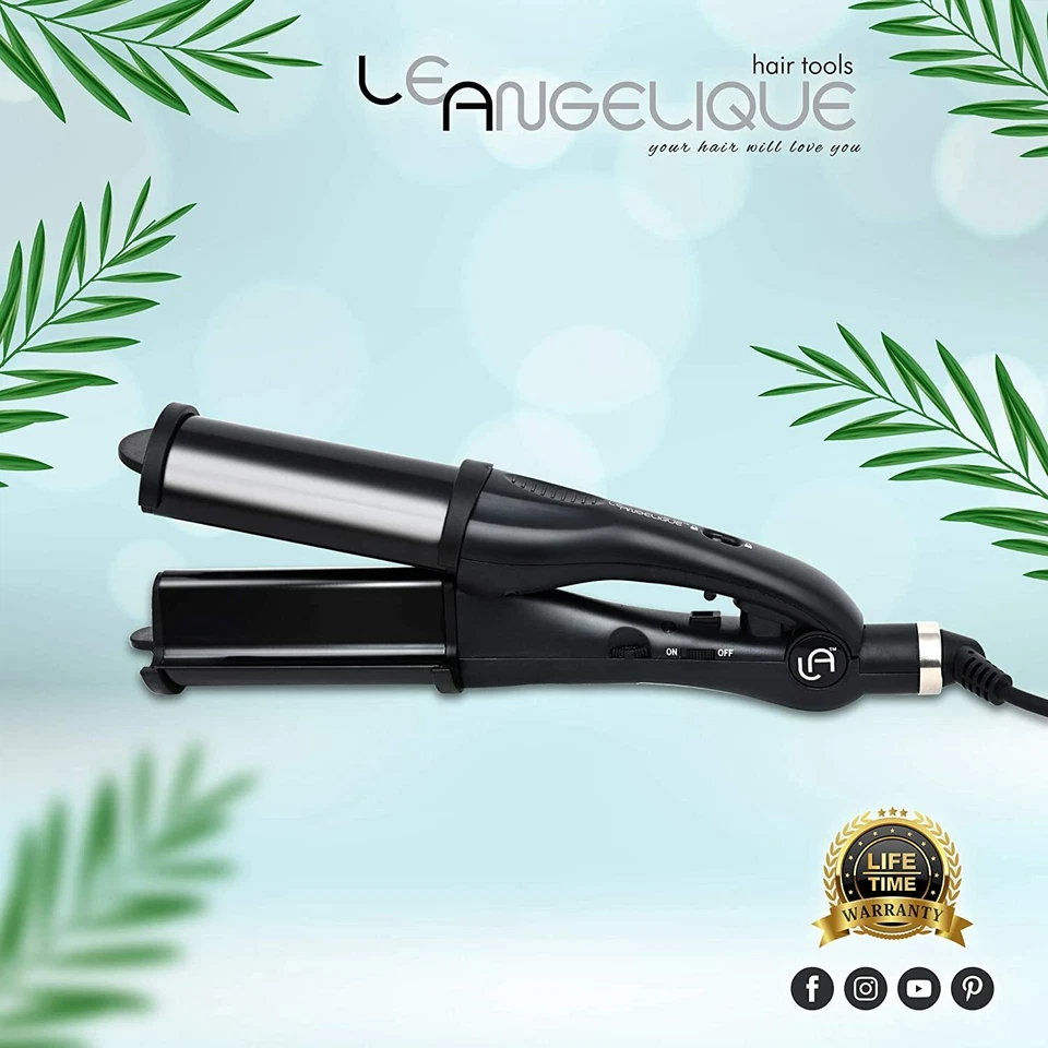 NEW Hair Crimper 2 in 1 Waver Curling Iron for Deep Beach Multi Styler FREE SHIP - Image 4 of 4