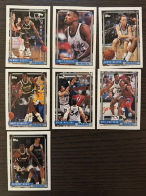 Basketball cards team MAGIC, topps 1992