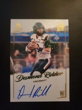 Desmond Ridder 2022 Panini Luminance Year One Signatures Blue Ink RC Autograph