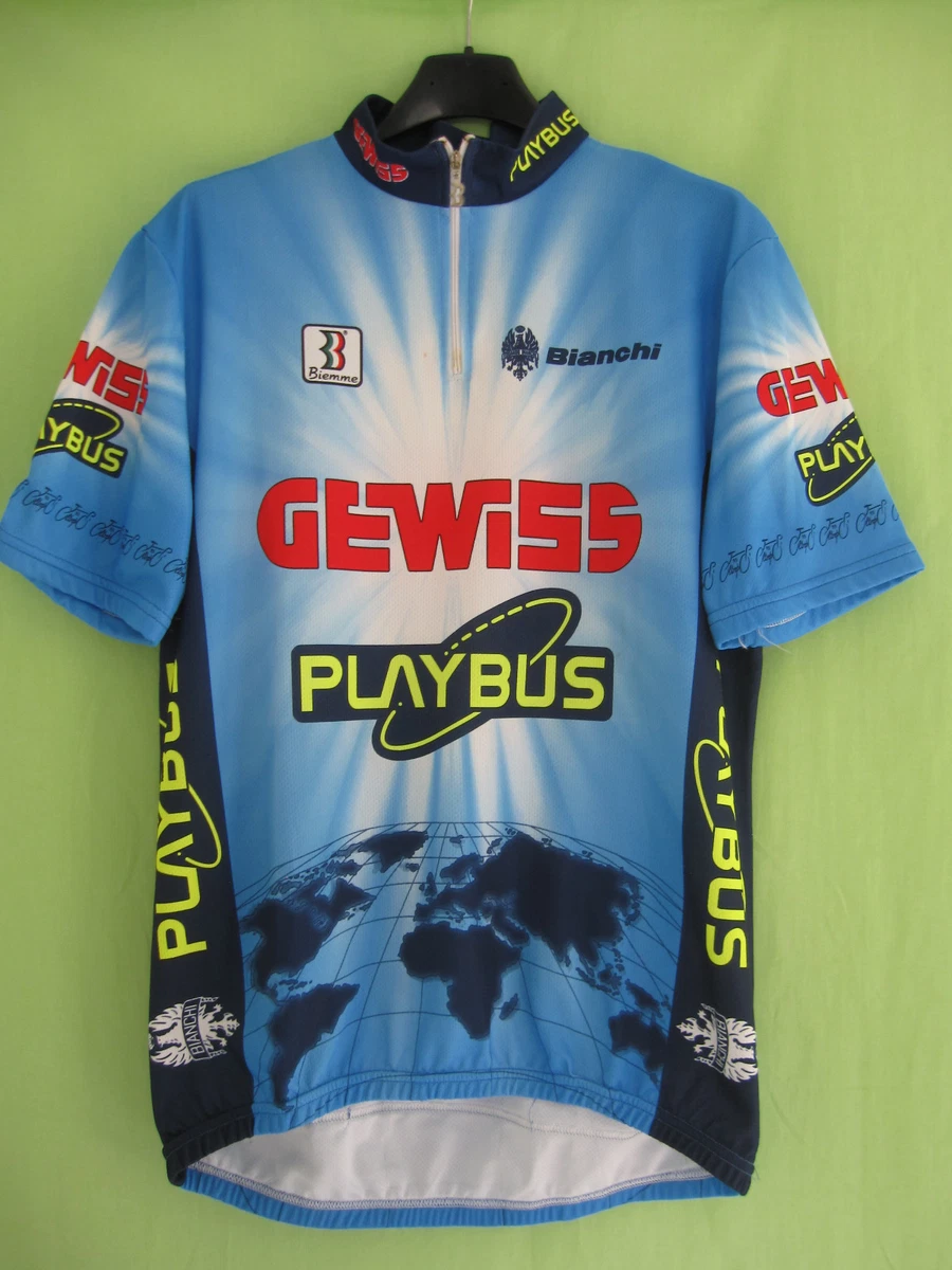 Maillot cycliste vintage bianchi new arrivals