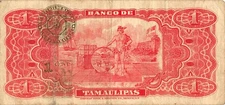 Mexico / Tampico  1  Peso  15.2.1914  Series  1T/1A  Circulated Banknote Co4