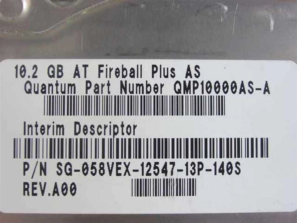 Dell 10.2GB 3.5" IDE Hard Drive - Quantum 10.2AT 58VEX - Image 4 of 4