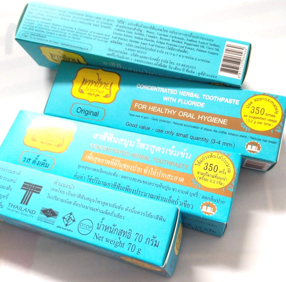 4 x 70 g. Concentrated Herbal Toothpaste Healthy Oral Hygiene ORIGINAL Flavor