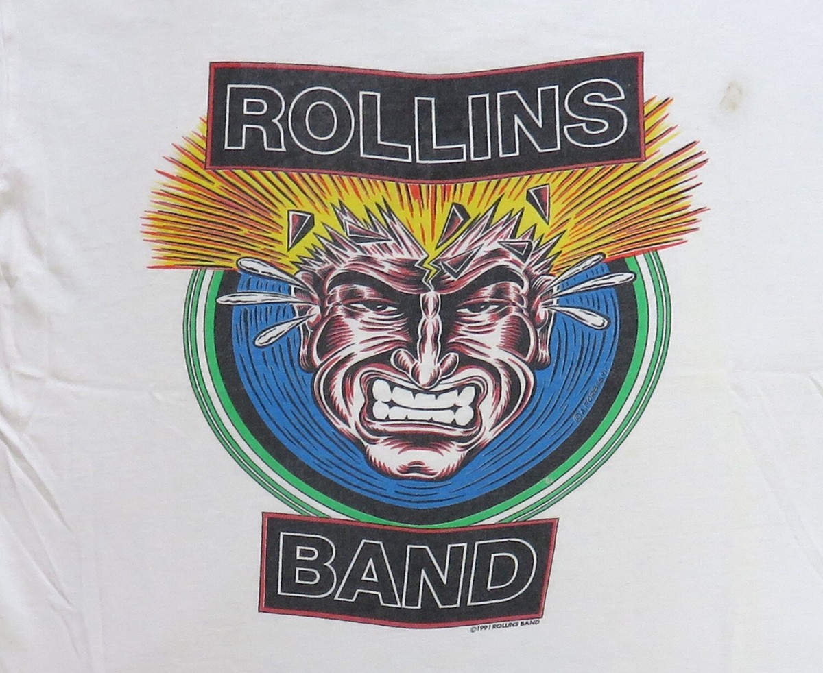 ROLLINS BAND 90's USA製 ワッフルロンT BLACKFLAG ROLLINS BAND 90´s USA製 ワッフルロンT BLACKFLAG