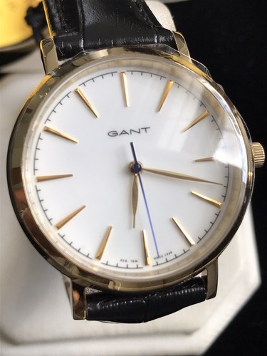 Ladies Genuine Gant Stanford Designer Watch Gold Leather White GT021 Leather - Picture 2 of 14