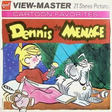 DENNIS THE MENACE 3d View-Master 3 Reel Packet - 21 Full Color 3d Images