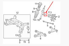 JAGUAR S-TYPE X200 Stoßdämpfer hinten XR836887 NEU ORIGINAL