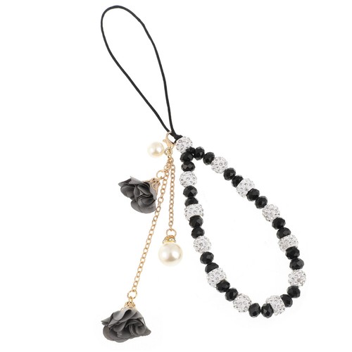 Crystal Flower Pendant Non-slip Wrist Strap Lanyard for Cell Phone - Zdjęcie 11 z 12
