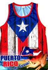 Puerto Rico Tank Top "Flag with Coqui", Puerto Rico Me Encanta
