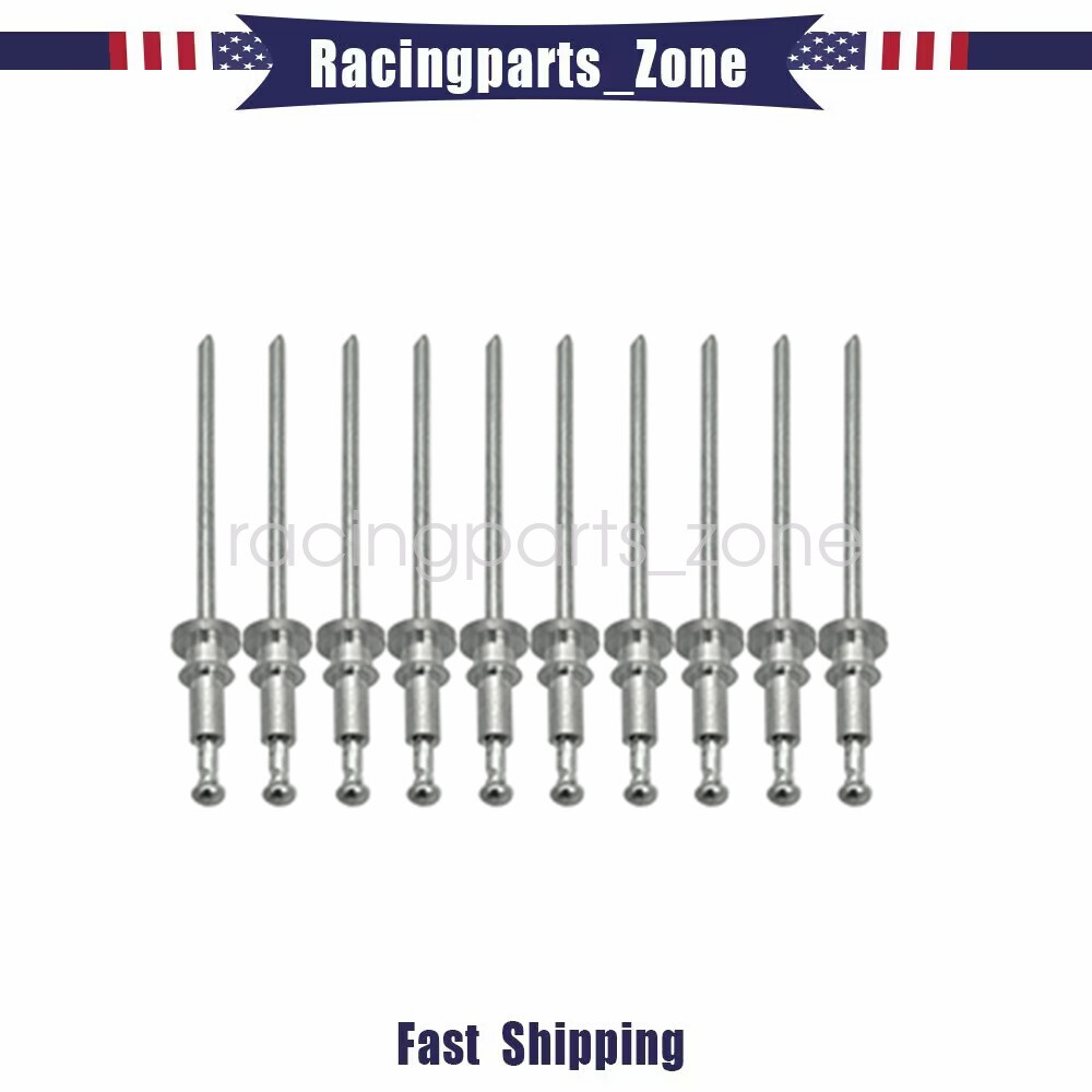 Fit GM Chevy body windshield trim weld pin stud molding clip rivet in stud 10pcs