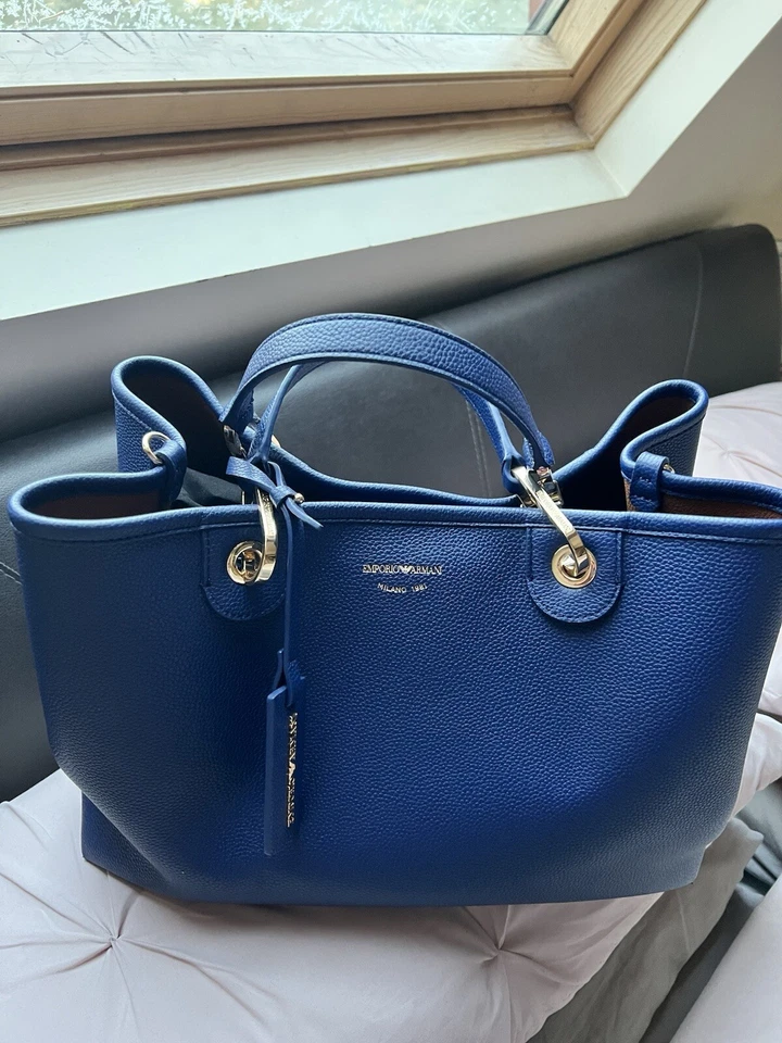 Emporio Armani My EA Large Navy Blue Shopper Tote Bag - Image 2 of 4