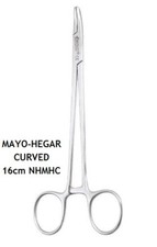 DENTAL INSTRUMENT NEEDLE HOLDERS MAYO-HEGAR CURVED 16cm NHMHC More Detail About
