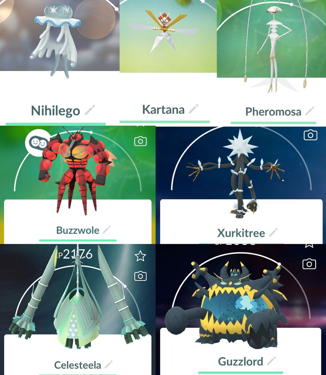 Ultra Beasts in all their shiny glory Ye Nihilego Buzzwole Pheromosa  Xurkitree Celesteela Stakataka Blacephalon Guzzlord Naganadel - iFunny  Brazil