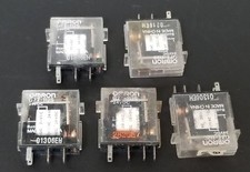 LOT OF 5 OMRON G7T-112S 24VDC RELAYS G7T112SDC24
