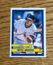 MITCH WEBSTER 1989 Panini Album Stickers #61 Sticker