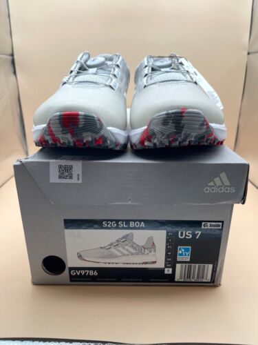 Adidas S2G SL BOA Spikeless Golf Shoes 'Grey White' GV9786 Men's Size 7