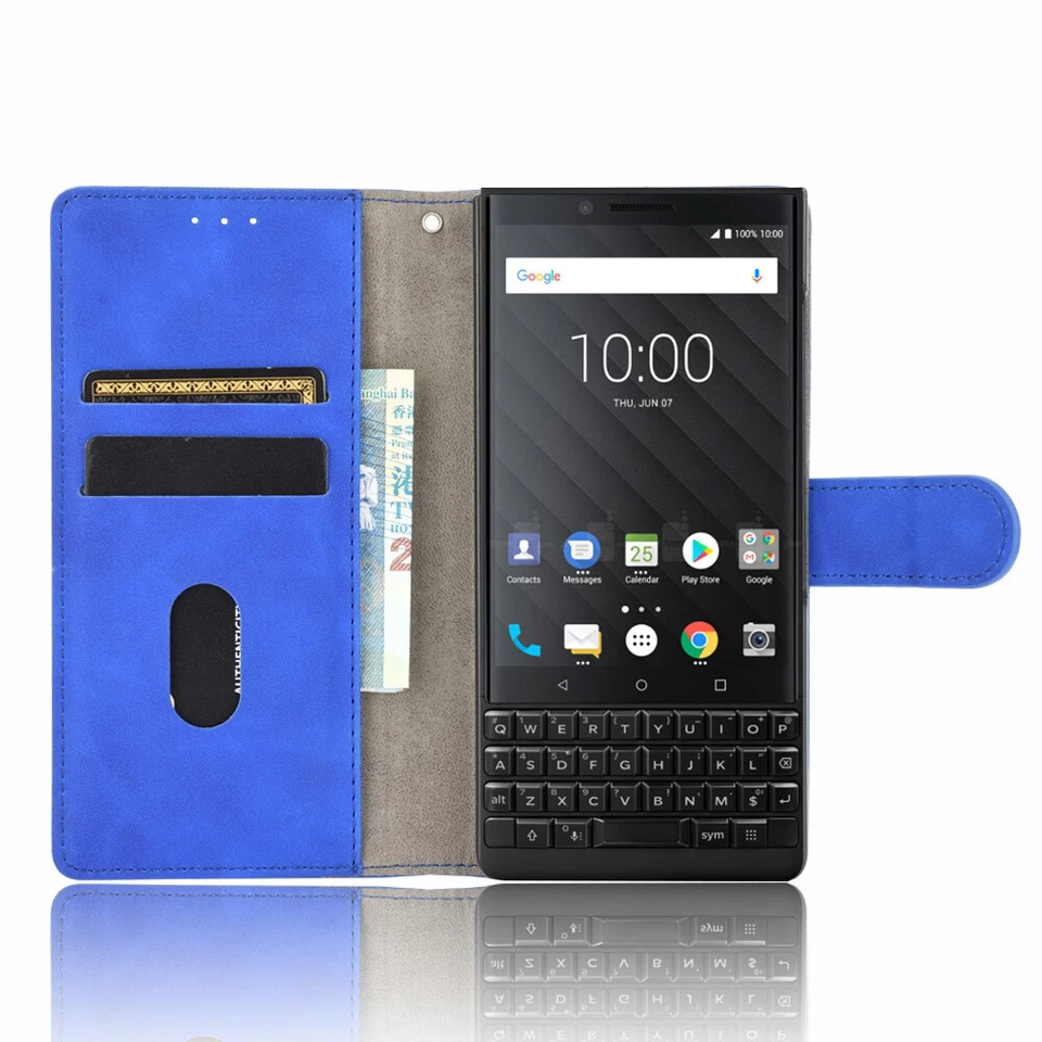 For BlackBerry Keyone Dtek70 Mercury PU Leather Flip Wallet Stand Case Cover - Image 3 of 4
