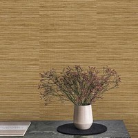 Ciara Grastapete Tapete Texturiert Streifen Naturbraun A62904 Grandeco