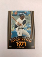 2020 Topps Heritage 20 Gigantic Seasons #20 Willie Mays - San Francisco Giants