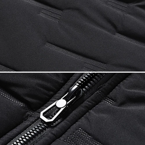 Herren Bubble Daunen Mantel Gesteppt Wattiert Winter Warm Jacke Kapuze Oberbekleidung - Bild 5 von 16