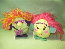 Vintage 1980's RUSS Coty Wild Musk BEANIE BOPPERS Lot 2 Plush Rocker Character