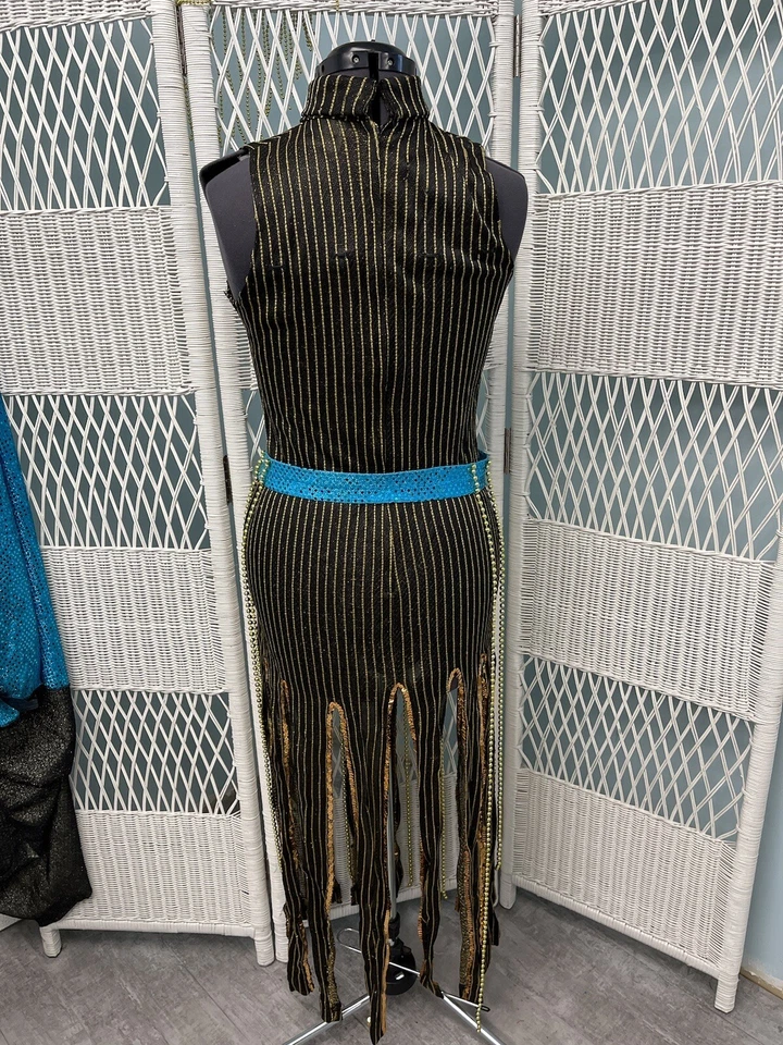 Costume Women S-M Mardi Gras Egyptian Cleopatra Halloween Pharaoh's Wife - Image 4 of 4